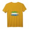Damen und Herren Sierra Leone Flaggen T-Shirt mit V-Ausschnitt – Geschenk für Sierra Leoneans & Flaggenfans