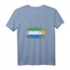 Damen und Herren Sierra Leone Flaggen T-Shirt mit V-Ausschnitt – Geschenk für Sierra Leoneans & Flaggenfans