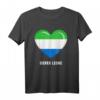 Sierra Leone Herz-Flagge T-Shirt – Souvenir & Bekleidung für Sierra Leone Liebhaber für Männer, Frauen & Kinder