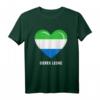 Sierra Leone Herz-Flagge T-Shirt – Souvenir & Bekleidung für Sierra Leone Liebhaber für Männer, Frauen & Kinder