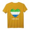 Sierra Leone Herz-Flagge T-Shirt – Souvenir & Bekleidung für Sierra Leone Liebhaber für Männer, Frauen & Kinder