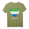 Sierra Leone Herz-Flagge T-Shirt – Souvenir & Bekleidung für Sierra Leone Liebhaber für Männer, Frauen & Kinder