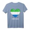 Sierra Leone Herz-Flagge T-Shirt – Souvenir & Bekleidung für Sierra Leone Liebhaber für Männer, Frauen & Kinder