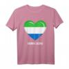 Sierra Leone Herz-Flagge T-Shirt – Souvenir & Bekleidung für Sierra Leone Liebhaber für Männer, Frauen & Kinder