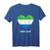 Sierra Leone Herz-Flagge T-Shirt – Souvenir & Bekleidung für Sierra Leone Liebhaber für Männer, Frauen & Kinder
