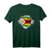 Simbabwe T-Shirt mit Flagge - Stolz auf Wurzeln, Erbe und Unabhängigkeitstag Geschenk für Kinder, Jugendliche & Erwachsene