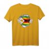 Simbabwe T-Shirt mit Flagge - Stolz auf Wurzeln, Erbe und Unabhängigkeitstag Geschenk für Kinder, Jugendliche & Erwachsene