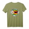 Simbabwe T-Shirt mit Flagge - Stolz auf Wurzeln, Erbe und Unabhängigkeitstag Geschenk für Kinder, Jugendliche & Erwachsene