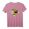 Simbabwe T-Shirt mit Flagge - Stolz auf Wurzeln, Erbe und Unabhängigkeitstag Geschenk für Kinder, Jugendliche & Erwachsene