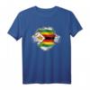 Simbabwe T-Shirt mit Flagge - Stolz auf Wurzeln, Erbe und Unabhängigkeitstag Geschenk für Kinder, Jugendliche & Erwachsene