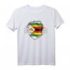 Simbabwe T-Shirt mit Flagge - Stolz auf Wurzeln, Erbe und Unabhängigkeitstag Geschenk für Kinder, Jugendliche & Erwachsene