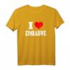 Ich liebe Zimbabwe T-Shirt - Stolz auf Zimbabwe zeigen, personalisiertes Geschenk für Touristen und Gebürtige