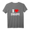 Ich liebe Zimbabwe T-Shirt - Stolz auf Zimbabwe zeigen, personalisiertes Geschenk für Touristen und Gebürtige