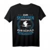 Zum Skifahren Geboren Winter Sport Berge Ski Skifahrer T-Shirt – Perfektes Geschenk für Snowboarder & Wintersportfans, Ideal für Skiurlaub & Apres Ski