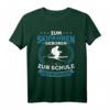 Zum Skifahren Geboren Winter Sport Berge Ski Skifahrer T-Shirt – Perfektes Geschenk für Snowboarder & Wintersportfans, Ideal für Skiurlaub & Apres Ski