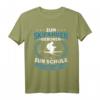 Zum Skifahren Geboren Winter Sport Berge Ski Skifahrer T-Shirt – Perfektes Geschenk für Snowboarder & Wintersportfans, Ideal für Skiurlaub & Apres Ski