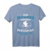 Zum Skifahren Geboren Winter Sport Berge Ski Skifahrer T-Shirt – Perfektes Geschenk für Snowboarder & Wintersportfans, Ideal für Skiurlaub & Apres Ski
