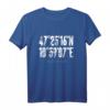 Zugspitze Koordinaten Shirt – Geschenk für Wanderer, Skifahrer & Bergsteiger, ideal für Outdoor-Fans