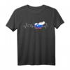 Slowenien Herzschlag Flagge Liebe Männer Frauen Geschenk T-Shirt – Perfekt für Heimatliebhaber, Urlaub & Reise Souvenir