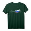 Slowenien Herzschlag Flagge Liebe Männer Frauen Geschenk T-Shirt – Perfekt für Heimatliebhaber, Urlaub & Reise Souvenir