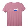 Slowenien Herzschlag Flagge Liebe Männer Frauen Geschenk T-Shirt – Perfekt für Heimatliebhaber, Urlaub & Reise Souvenir