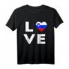 Love Slowenien Flagge T-Shirt – Exklusives Design für Slowenien-Fans & als Geschenk für Freunde mit slowenischen Wurzeln
