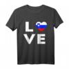 Love Slowenien Flagge T-Shirt – Exklusives Design für Slowenien-Fans & als Geschenk für Freunde mit slowenischen Wurzeln