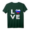 Love Slowenien Flagge T-Shirt – Exklusives Design für Slowenien-Fans & als Geschenk für Freunde mit slowenischen Wurzeln