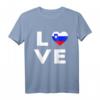 Love Slowenien Flagge T-Shirt – Exklusives Design für Slowenien-Fans & als Geschenk für Freunde mit slowenischen Wurzeln