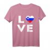 Love Slowenien Flagge T-Shirt – Exklusives Design für Slowenien-Fans & als Geschenk für Freunde mit slowenischen Wurzeln