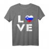 Love Slowenien Flagge T-Shirt – Exklusives Design für Slowenien-Fans & als Geschenk für Freunde mit slowenischen Wurzeln