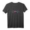 Slowakei Slovakia Herzschlag EKG Vintage Flagge T-Shirt – Cooles Retro Design für Slowakei Fans und Nationalstolz