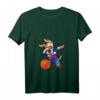 Damen Dabbing Dog Slowakei Basketball Fan T-Shirt mit V-Ausschnitt - Trendiges Sportshirt mit slowakischer Flagge für Basketballliebhaber und Fans