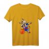Damen Dabbing Dog Slowakei Basketball Fan T-Shirt mit V-Ausschnitt - Trendiges Sportshirt mit slowakischer Flagge für Basketballliebhaber und Fans