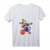 Damen Dabbing Dog Slowakei Basketball Fan T-Shirt mit V-Ausschnitt - Trendiges Sportshirt mit slowakischer Flagge für Basketballliebhaber und Fans