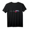 Unisex Herzschlag T-Shirt – Perfektes Geschenk für Slowaken zu Weihnachten oder Geburtstag, für Damen, Herren & Kinder