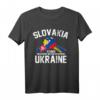 Slowakei steht mit Ukraine - Ukrainische & Slowakische Flagge T-Shirt für patriotische Unterstützung