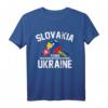 Slowakei steht mit Ukraine - Ukrainische & Slowakische Flagge T-Shirt für patriotische Unterstützung
