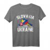 Slowakei steht mit Ukraine - Ukrainische & Slowakische Flagge T-Shirt für patriotische Unterstützung