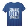 HapKoala Geschenk - Straight Outta Somalia T-Shirt, Personalisiertes Somalia-Shirt für Geburtsjubiläum, stolz auf Somalia