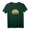 Damen T-Shirt mit Regenbogen und Sonne - Retro Design für Frühling & Sommer, Geschenkidee für Frauen