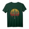 Retro-Sonne und Redwood-Bäume T-Shirt – Minimalistisches Natur-Design für Outdoor-Enthusiasten, Wanderer & Naturliebhaber