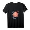 Minimalistisches Boho Vintage T-Shirt mit Sonne und Blumen – Kunstvolles Design, klassischer Schnitt, ideal für Natur- und Modefans
