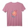 Minimalistisches Boho Vintage T-Shirt mit Sonne und Blumen – Kunstvolles Design, klassischer Schnitt, ideal für Natur- und Modefans