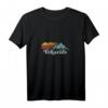 Damen Vintage Telluride Retro Distressed Mountains T-Shirt mit V-Ausschnitt – Perfekt als Souvenir, Geschenk für Natur- und Bergliebhaber, Retro Design