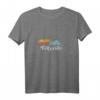 Damen Vintage Telluride Retro Distressed Mountains T-Shirt mit V-Ausschnitt – Perfekt als Souvenir, Geschenk für Natur- und Bergliebhaber, Retro Design