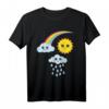 Kawaii Sonne Wolke Regenbogen T-Shirt – Buntes, niedliches Design für Kinder und Fans verspielter Mode