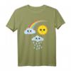 Kawaii Sonne Wolke Regenbogen T-Shirt – Buntes, niedliches Design für Kinder und Fans verspielter Mode