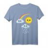 Kawaii Sonne Wolke Regenbogen T-Shirt – Buntes, niedliches Design für Kinder und Fans verspielter Mode