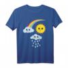 Kawaii Sonne Wolke Regenbogen T-Shirt – Buntes, niedliches Design für Kinder und Fans verspielter Mode